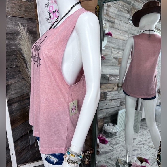 “Howdy Gorgeous” Sublimation Muscle Tank Top 💗 - Picture 7 of 7